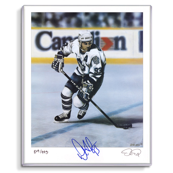 Doug Gilmour Signed Autographed 8x10 Art Print Photo by Daniel Parry Toronto Maple Leafs Ltd/993