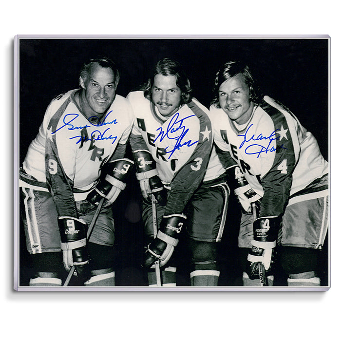 Gordie Mark Marty Howe Signed Autographed 8x10 Photo WHA Houston Aeros - COA Authenticity 100% Guaranteed