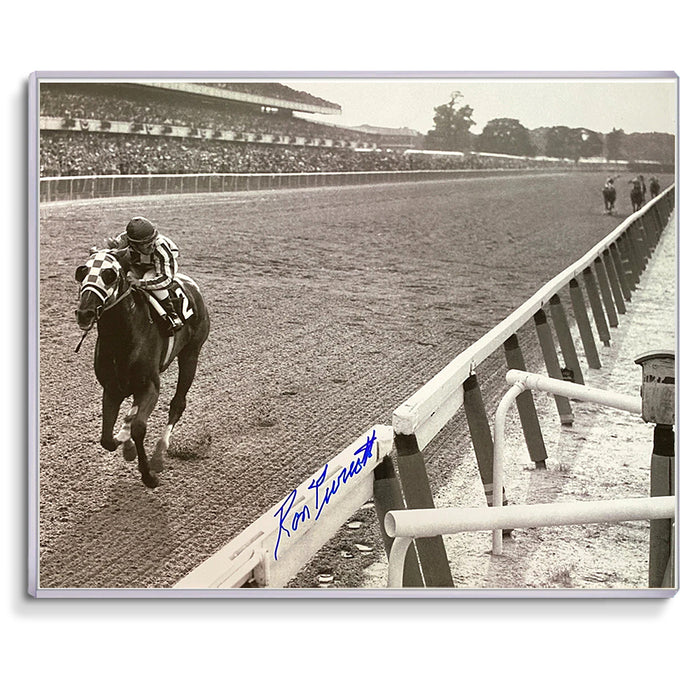 Secretariat Ron Turcotte Signed Autographed 11X14 Photo Triple Crown 1973 Belmont Stakes - COA Authenticity 100% Guaranteed