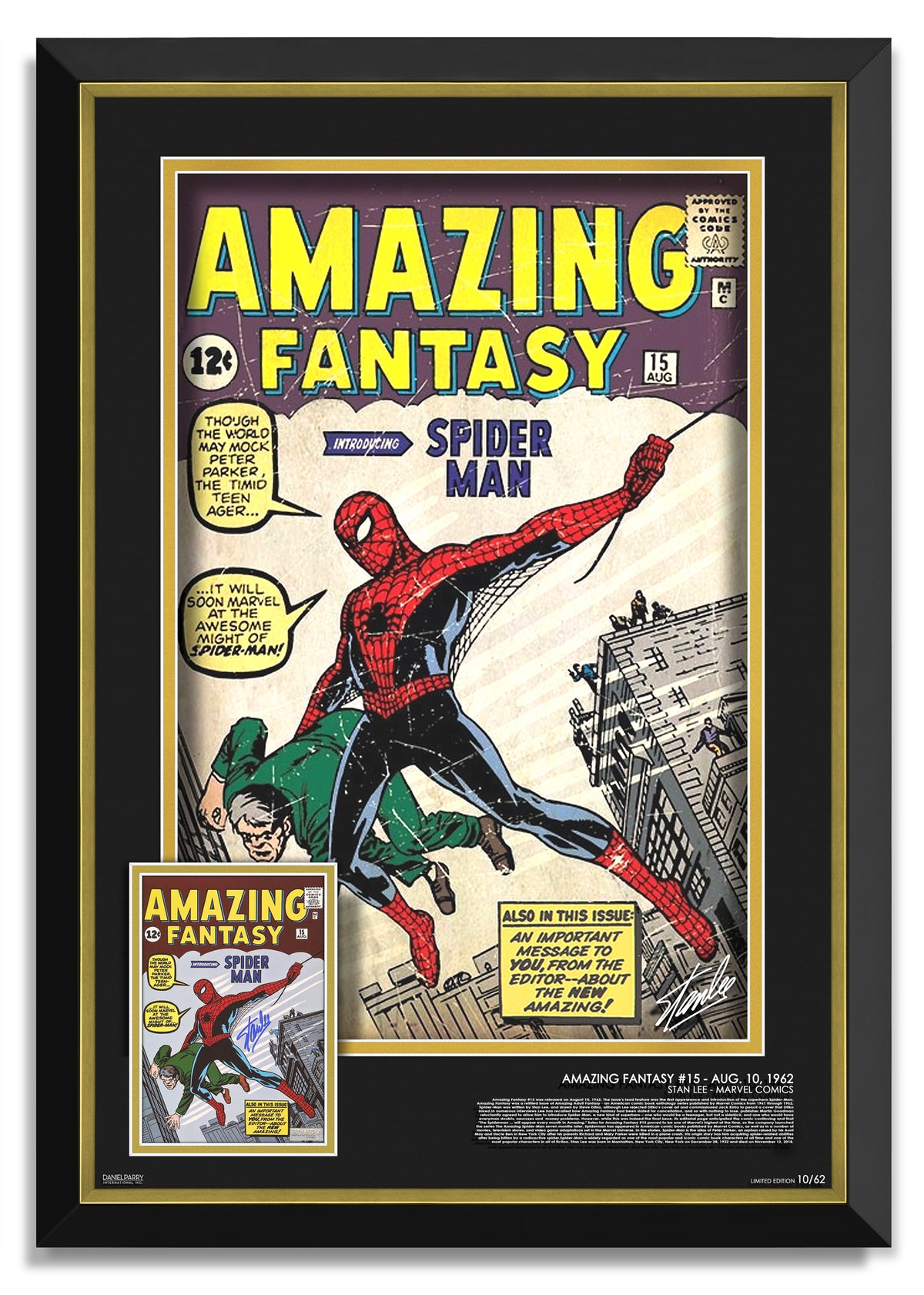 D23 Expo hotsell 2022 Amazing Fantasy Marvel Comics Exclusive LE Lithograph Signed