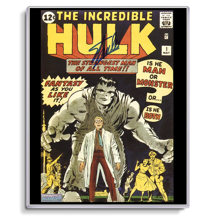 Stan Lee Signed Autographed The Incredible Hulk #1 - Comic Cover 8x10 Photo - Fan Expo COA