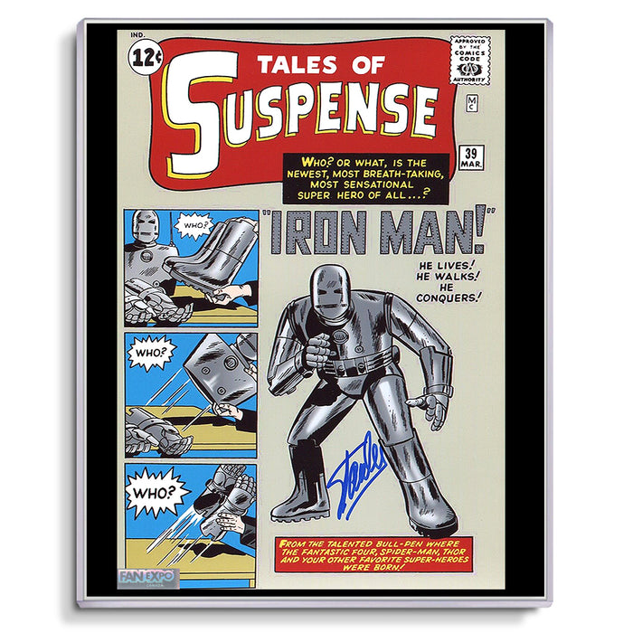 Stan lee Signed Autographed Tales of Suspense #39 - First Iron Man Comic Cover 8x10 Photo -Fan Expo COA