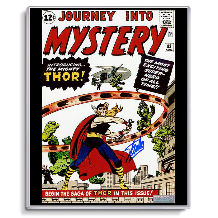 Stan Lee Signed Autographed Journey Into Mystery #83 - First Thor Comic Cover 8x10 Photo - Fan Expo COA