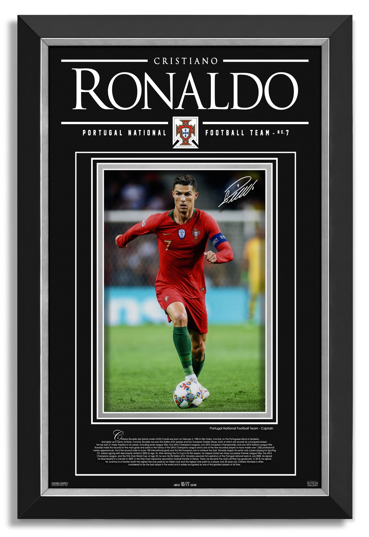 Facsimile Autographed Cristiano Ronaldo Manchester United Red