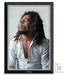 Bob Marley Portrait Facsimile Signature - Framed Museum Canvas ™ Special Edition